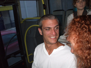 dj Teresa & Paul from Leeds on the Disco Bus to Space