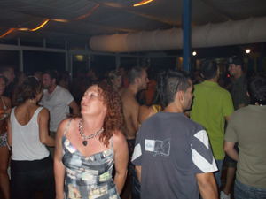 dj Teresa dancing at Bora Bora